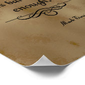 Mark Twain Zitat, Trinken Poster (Ecke)