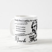 Mark Twain-Zitate Kaffeetasse (Vorderseite Links)