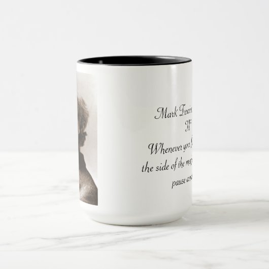 Mark Twain-Zitate N° 1 Tasse (Zentrum)