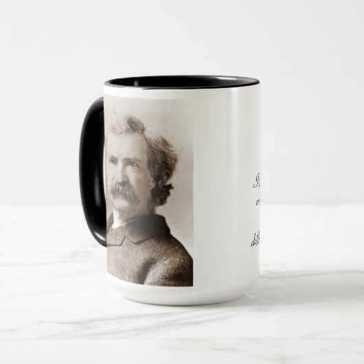 Mark Twain-Zitate N° 3 Tasse (Vorderseite Links)