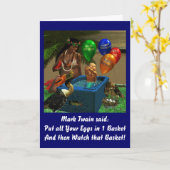 Mark Twains Geburtstag Karte (Gelbe Blume)