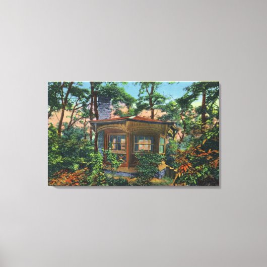 Mark Twains Studie auf Quarry Farm, East Hill Leinwanddruck (Vorderseite)