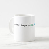 Mark- Twainzitat-Tasse Kaffeetasse (Vorderseite Links)