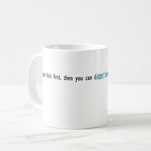 Mark- Twainzitat-Tasse Kaffeetasse (Vorderseite Links)