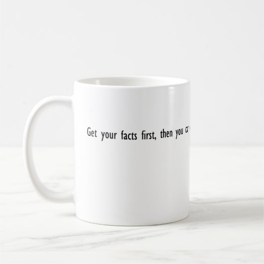 Mark- Twainzitat-Tasse Kaffeetasse (Links)