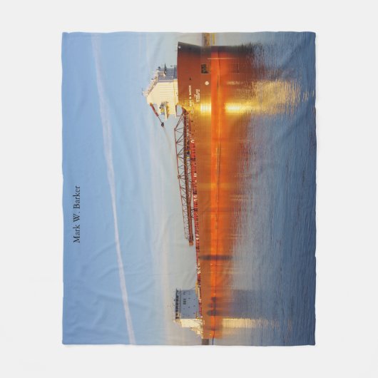 Mark W. Barker Fleecedecke (Vorderseite)