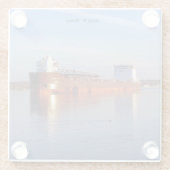 Mark W. Barker glass Untersetzer (Rückseite)