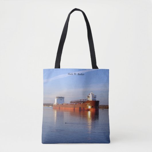 Mark W. Barker über Tasche (Vorderseite)