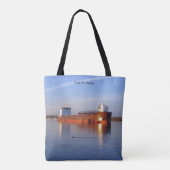 Mark W. Barker über Tasche (Rückseite)