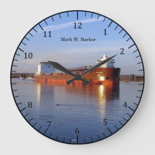 Mark W. Barker-Uhr Große Wanduhr