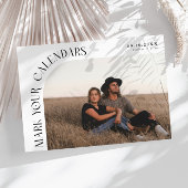 Mark Your Calendars White Curved Frame Photo Save The Date