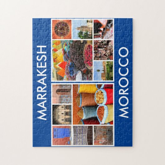Markakeszenen Puzzle (Vertikal)