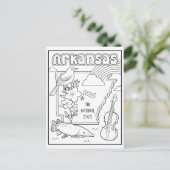 Markansas Farbe mir Collage Postkarte (Stehend Vorderseite)