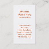 Markansas Stolz Visitenkarte (Rückseite)