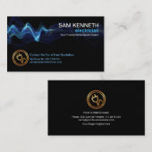 markante blaue Blitze Zuhause repariert Elektriker Visitenkarte (Vorne/Hinten)