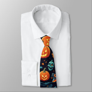 markante Halloween Icons-Krawatte Krawatte