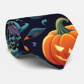 markante Halloween Icons-Krawatte Krawatte (Gerollt)