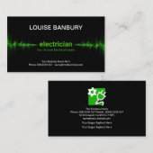 markanter Öko-Blitzgerät Visitenkarte (Vorne/Hinten)