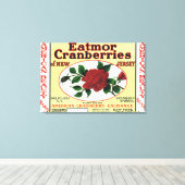 Marke American Beauty Eatmor Cranberries Leinwanddruck (Insitu (Holzboden))