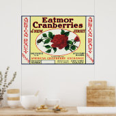 Marke American Beauty Eatmor Cranberries Poster (Küche)