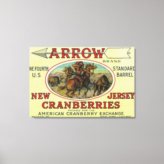 Marke Arrow Cranberry Leinwanddruck (Vorderseite)