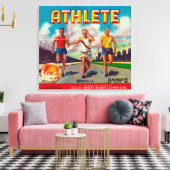 Marke Athlete Citrus Crate Label Leinwanddruck (Insitu (Wohnzimmer))