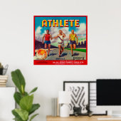 Marke Athlete Citrus Crate Label Poster (Heimbüro)