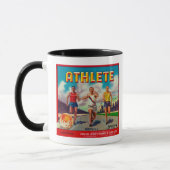 Marke Athlete Citrus Crate Label Tasse (Links)
