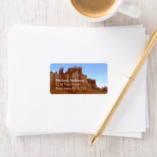 Marke Bryce National Park Adressaufkleber (Insitu)