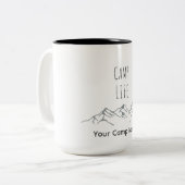 Marke Camp Life Typografy coffee Tasse (Vorderseite Links)