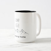Marke Camp Life Typografy coffee Tasse (VorderseiteRechts)