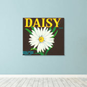 Marke Daisy Citrus Crate Label Leinwanddruck (Insitu (Holzboden))