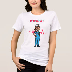 Marke + Fabric "Registered Nurse" Soft Unisex Med Tri-Blend Shirt