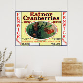 Marke Fenwick Eatmor Cranberries Poster (Küche)
