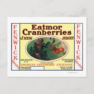 Marke Fenwick Eatmor Cranberries Postkarte
