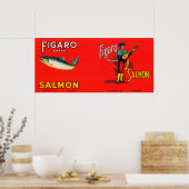 Marke Figaro Lachs Poster (Küche)