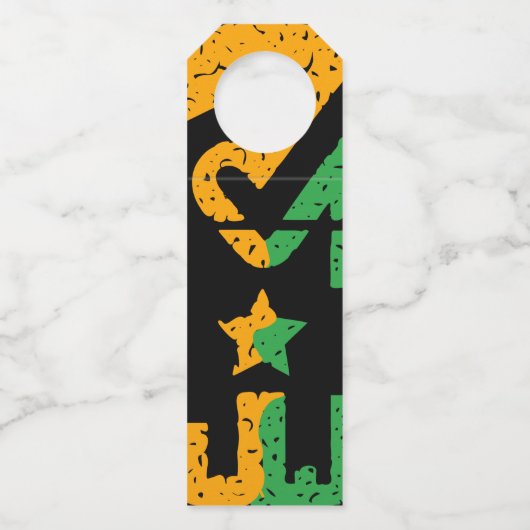 Marke Flaschenanhänger (Rückseite)