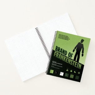 Marke Frankenstein - Vintages Filmplakat - Notizblock