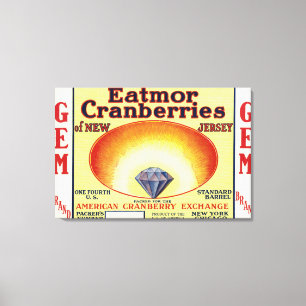 Marke Gem Eatmor Cranberries Leinwanddruck