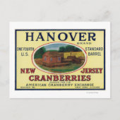 Marke Hannover Cranberry Label Postkarte (Vorderseite)