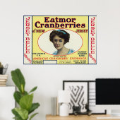 Marke Jersey Belle Eatmor Cranberries Poster (Heimbüro)