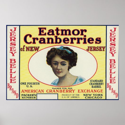 Marke Jersey Belle Eatmor Cranberries Poster (Vorne)