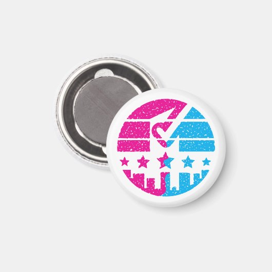 Marke Magnet (Vorderseite/Rückseite)
