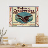 Marke Mallard Eatmor Cranberries Poster (Küche)