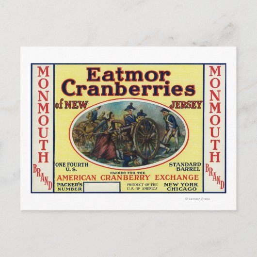 Marke Monmouth Eatmor Cranberries Postkarte (Vorderseite)