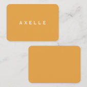 Marke Place Colorus - Orange Platzkarte (Vorne/Hinten)