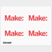 Marke Rechteckiger Aufkleber (Blatt)