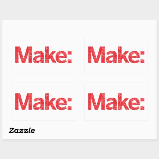 Marke Rechteckiger Aufkleber (Blatt)