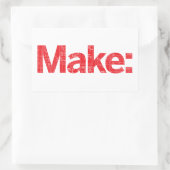 Marke Rechteckiger Aufkleber (Tasche)