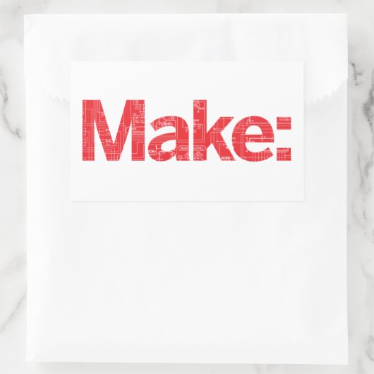 Marke Rechteckiger Aufkleber (Tasche)